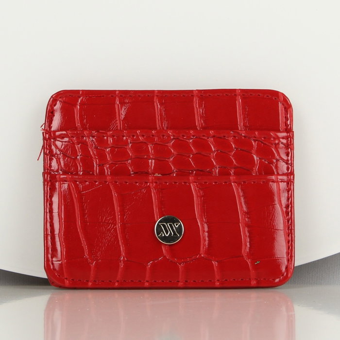 Zoozie Bags Cartera y Tarjetero de Piel Rojo